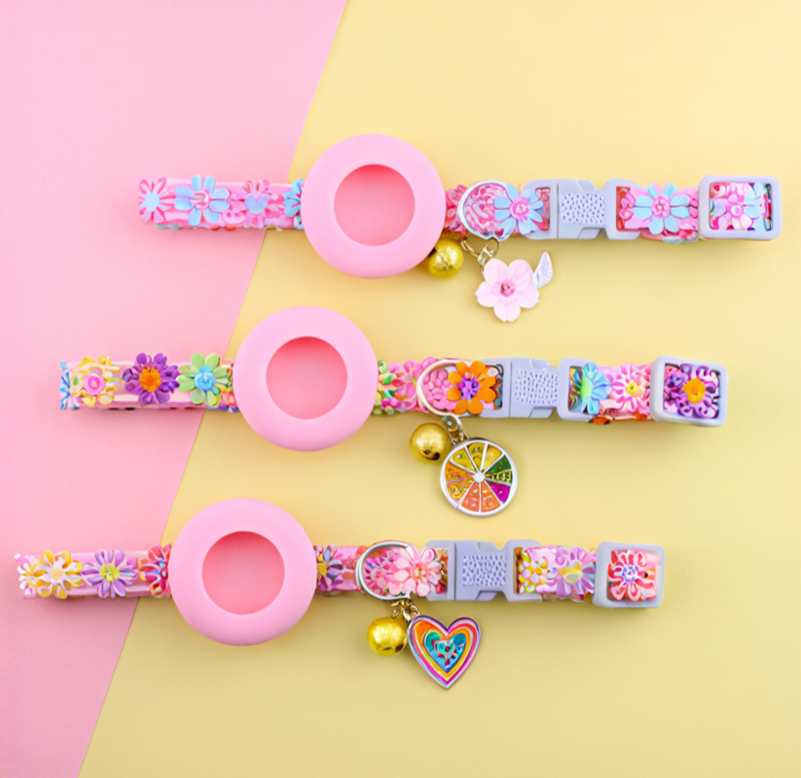 Collier AIR TAG - Jardin Secret 🌸🌈